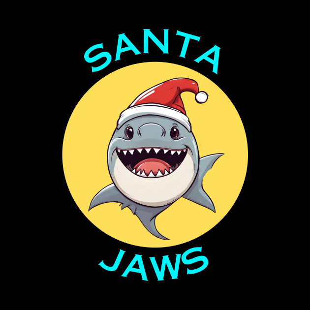 Santa Jaws | Santa Claus Pun by Allthingspunny