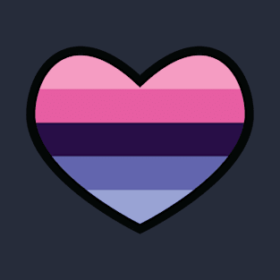 Omnisexual Flag Heart T-Shirt