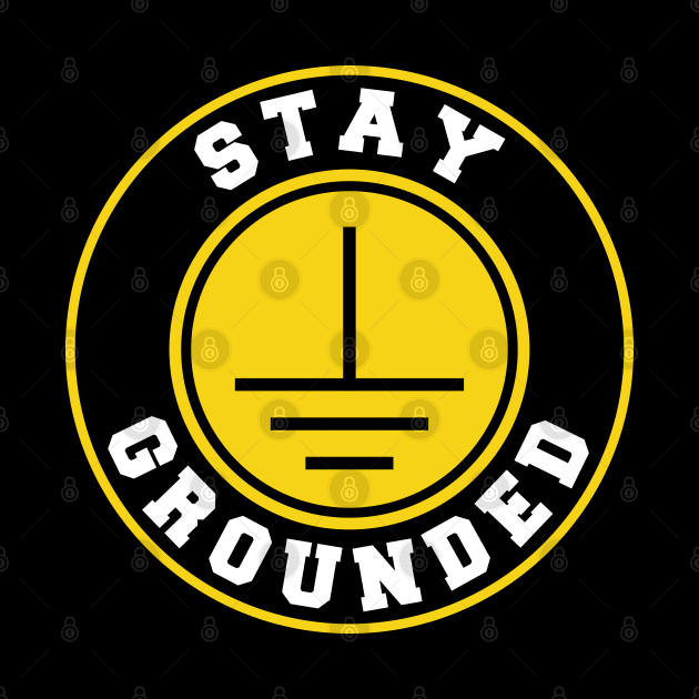 Lineman Stay Grounded Electrician by Caskara