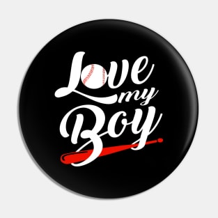 'I Love My Boys' Amazing Baseball Mom Gift Pin