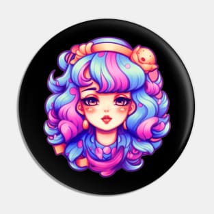 Cute Kawaii Girl Pin