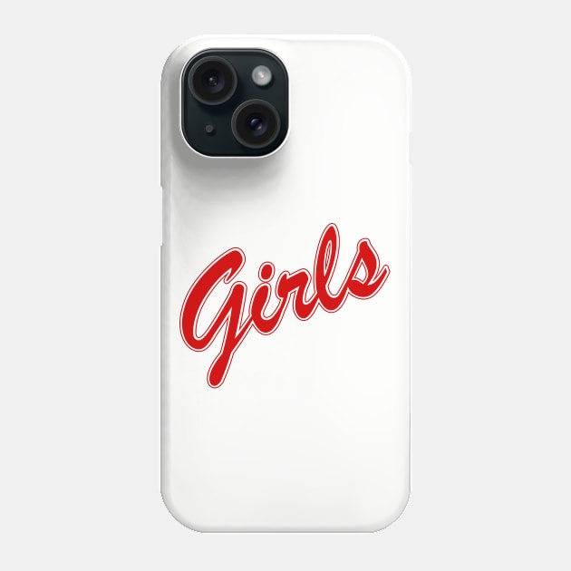 FRIENDS shirt design - "Girls" Sweater (Red, Monica) Phone Case by stickerfule