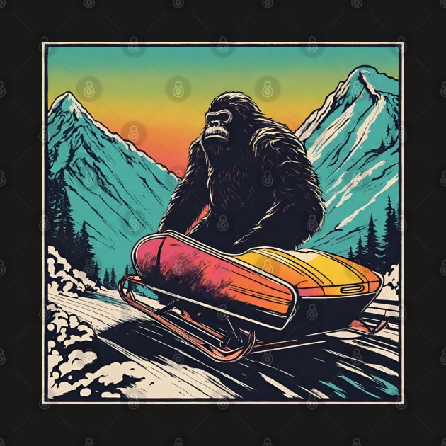 Grumpy Bigfoot Bobsleigh in Winter by DaysuCollege