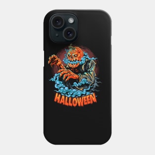 CLOUDY HALLOWEEN PUMKIN DESIGN Phone Case