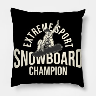 Snowboard Extreme Sport Champion Pillow