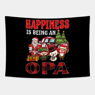 Happiness Is Being An Opa Christmas Tapestry