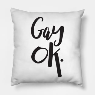 Gay OK LGBT Pride Pillow