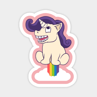 unicorn farting rainbow Magnet