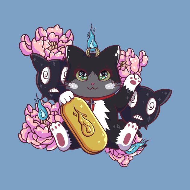 Kuro Maneki Neko by TypeFortyDesign