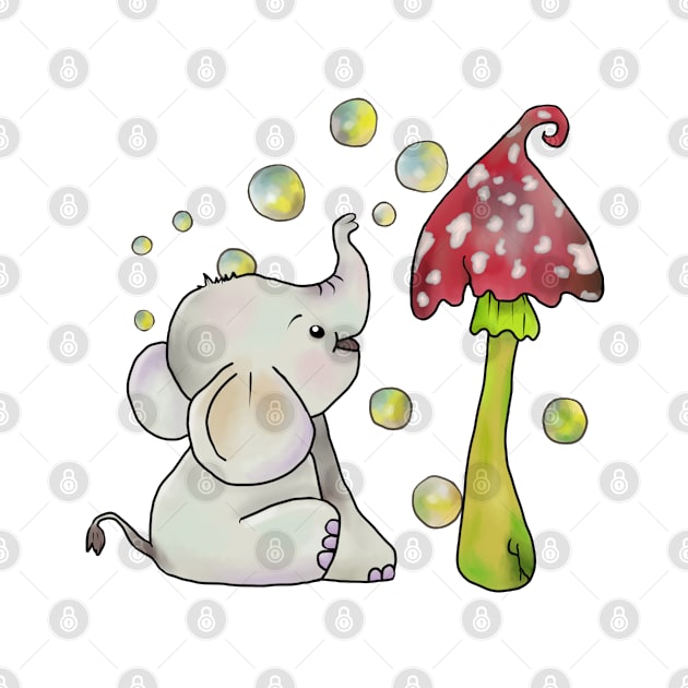 Elefant und Pilz by Blumchen