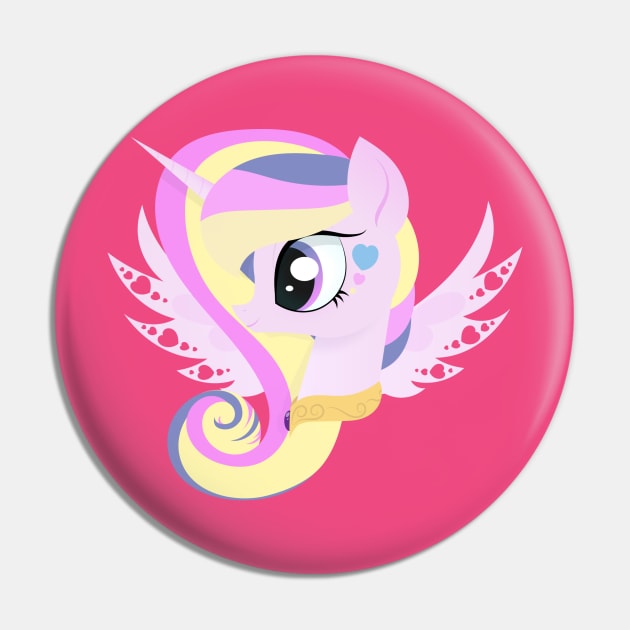 My Little Pony Princess Cadance Portrait Pin by SketchedCrow