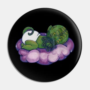 Baby Cthulhu on a Cloud Pin