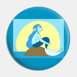 Blue Mermaid Pin