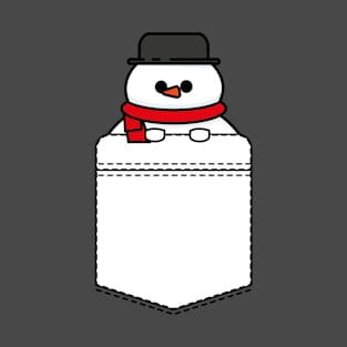 Peeking Snowman T-Shirt