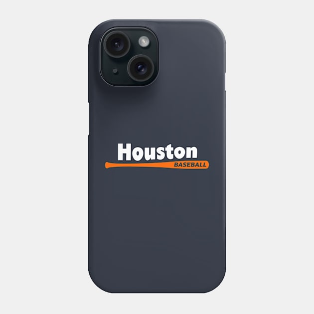 Houston Baseball Phone Case by Throwzack