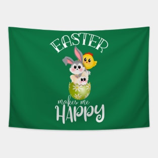 Easter Kids Easter Chick Bunny Lamb Easter Kawaii Tapestry