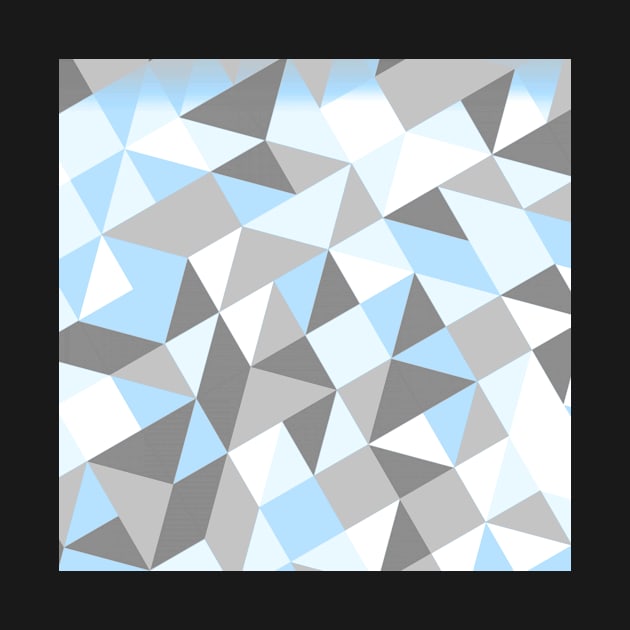 Demiboy Pride Tilted Geometric Shapes Collage by VernenInk
