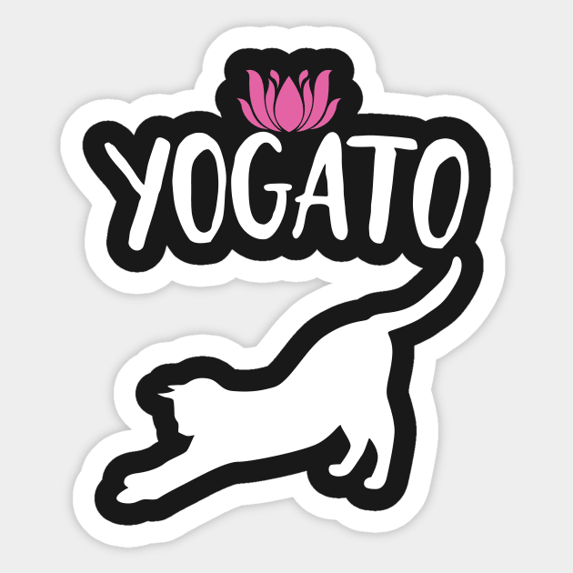 Funny Yoga shirts design with cool yoga pun' Sticker