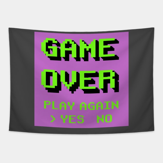 Game Over Tapestry by inshapeuniverse