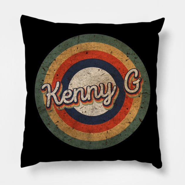 Kenny G Name Personalized Vintage Retro 60s 70s Birthday Gift Pillow by Romantic Sunset Style