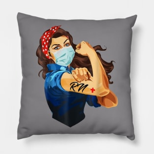 RN Nurse T-Shirt Pillow