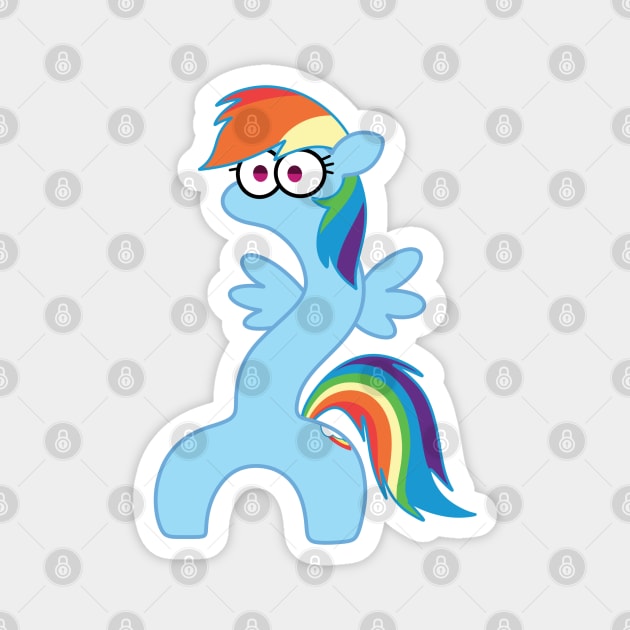 Rainbow Wiggle Worm Magnet by SodaPopBlast