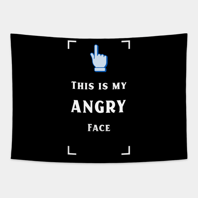 My angry face Tapestry by JiggyChimp