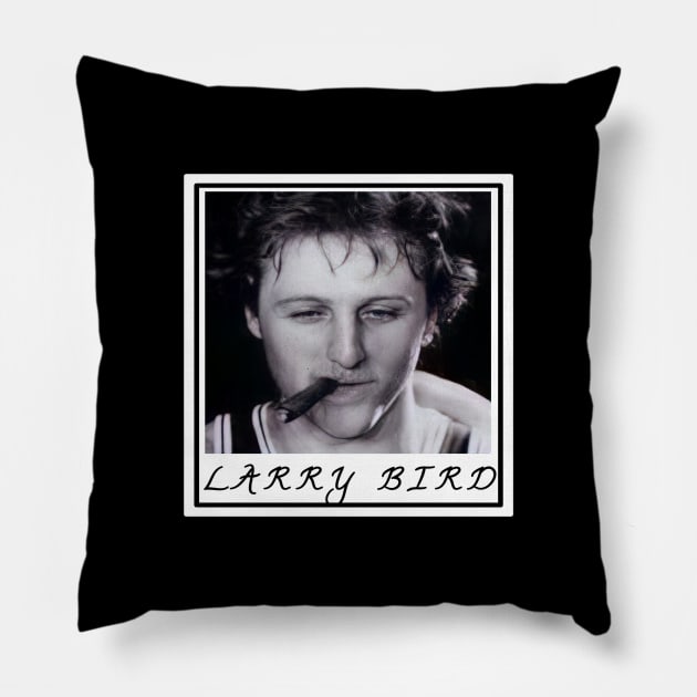 Larry bird Pillow by martastudio