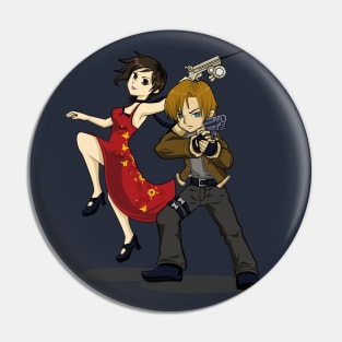 RE4 Ada Wong and Leon Kennedy Pin