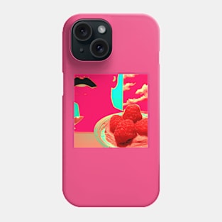 Raspberry Sorbet art deco Phone Case