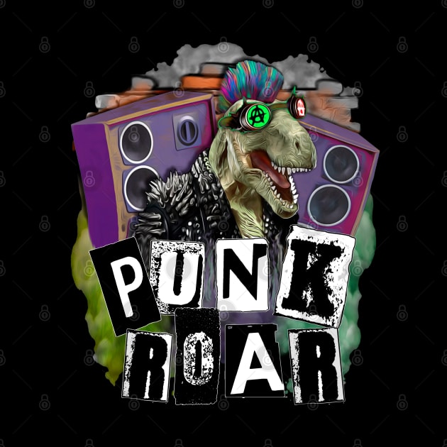 Punk Roar Trex Punk by SafSafStore