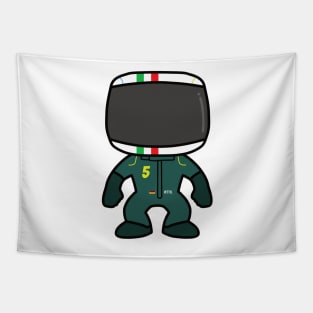 Sebastian Vettel Custom Bobblehead - 2022 Season Italian GP Special Tapestry