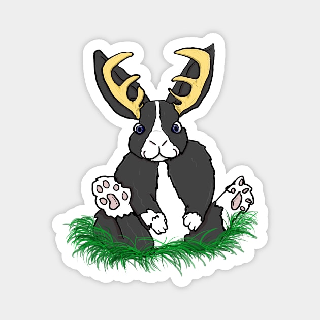 Dutch Jackalope Magnet by KatsMind