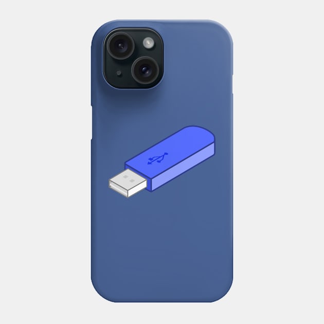 Blue Usb Phone Case by Lollik