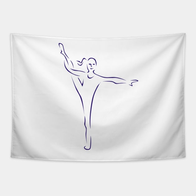 Gymnastics Tapestry by daghlashassan