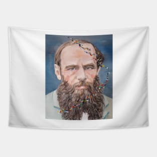 FYODOR DOSTOYEVSKY - oil portrait Tapestry