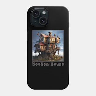 Wooden House in the trees Phone Case