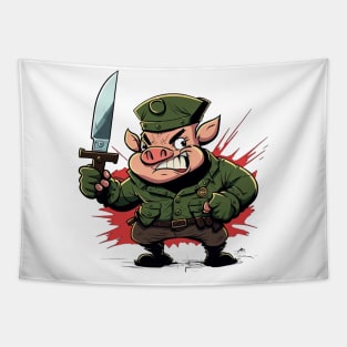 pig army Tapestry