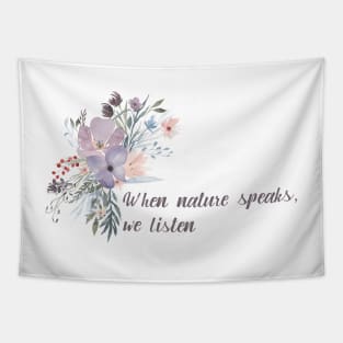 When nature speaks, we listen - inspired by Frozen 2 - yelana Tapestry