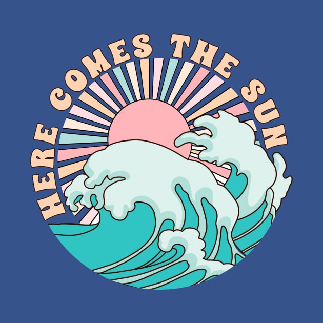 Vintage Surf Here Comes The Sun by Banned Books Club