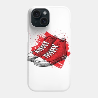 Sneakers drawing Phone Case