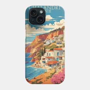 Chalandri Greece Vintage Tourism Travel Phone Case