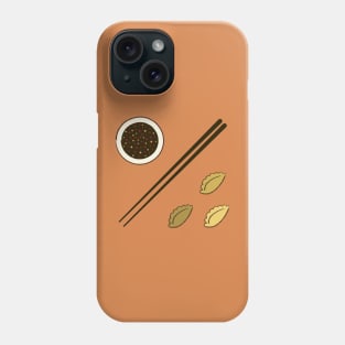 Chinese Dumplings w/ Soy Sauce & Chopsticks Phone Case