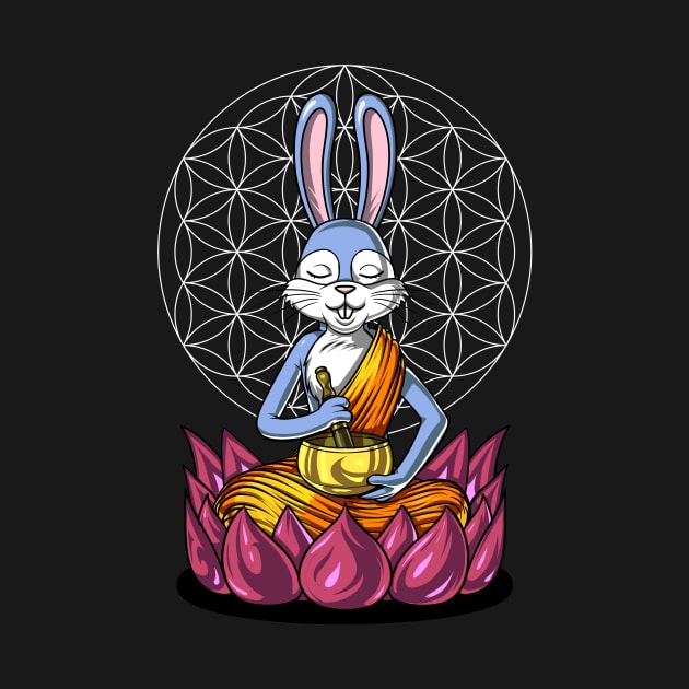 Rabbit Buddha by underheaven