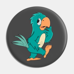 cute cartoon parrot Pin