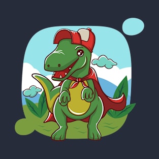 cute illustration of kids dino T-Shirt