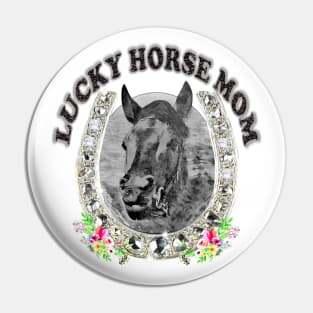 Lucky Horse Mom Pin