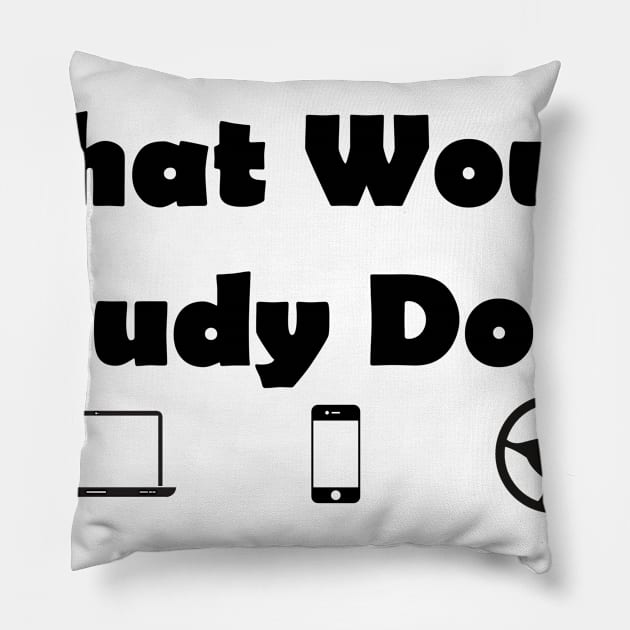 What Would Judy Do? Pillow by Bubala Bodega