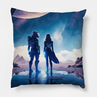 A Space Adventure Begins - Space Adventures #1 Pillow