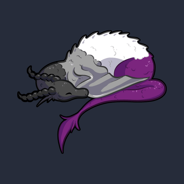 Asexual Pride Dragon by Khalico